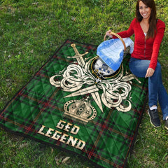 Ged Tartan Crest Legend Gold Royal Premium Quilt
