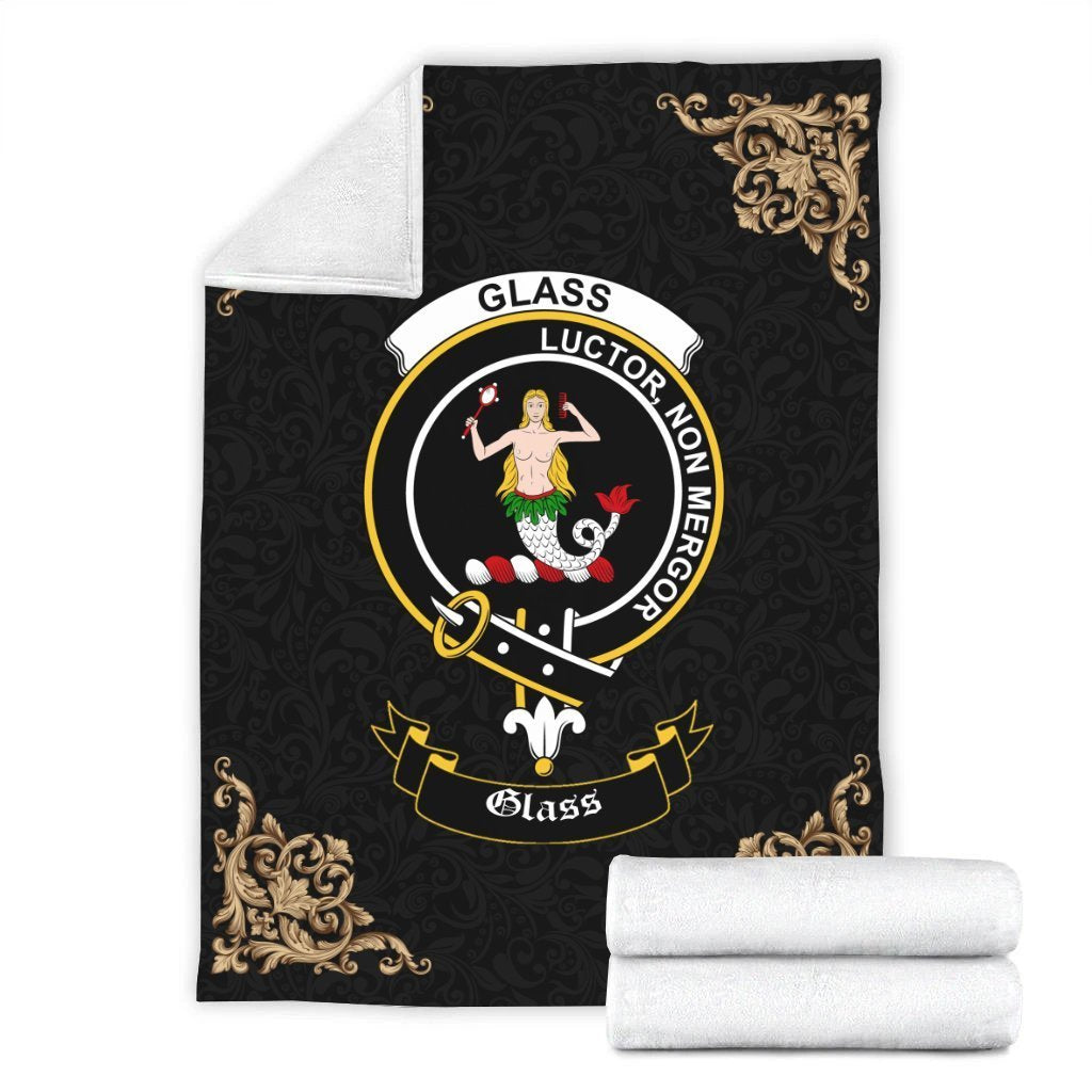 Glass Crest Tartan Premium Blanket Black