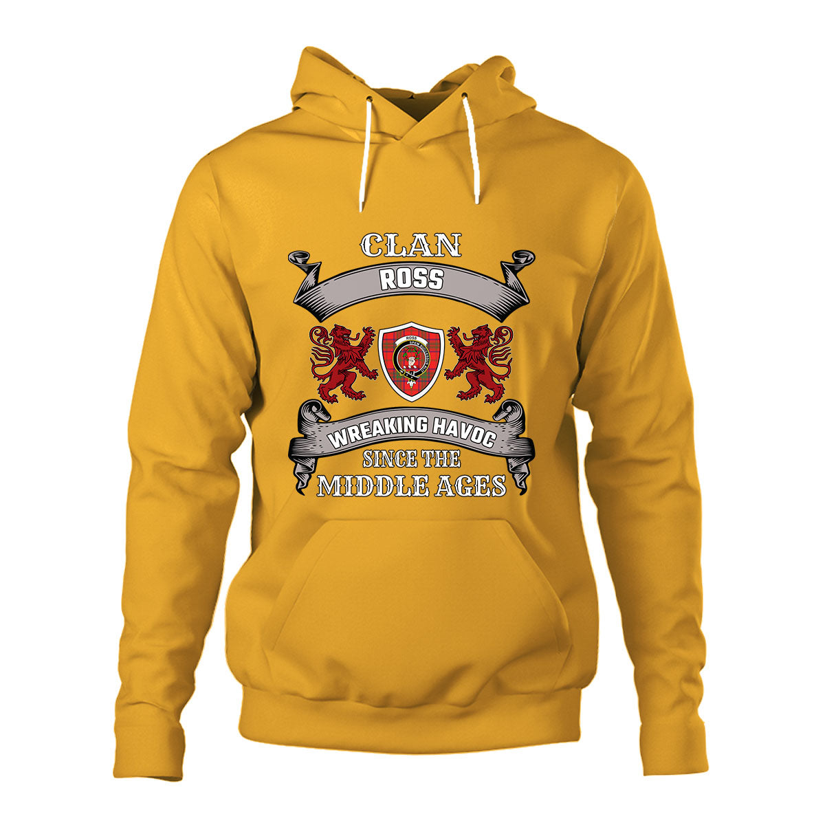 Ross Family Tartan - 2D Unisex Hoodie