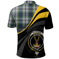 Gordon Dress 03 Tartan Polo Shirt - Royal Coat Of Arms Style