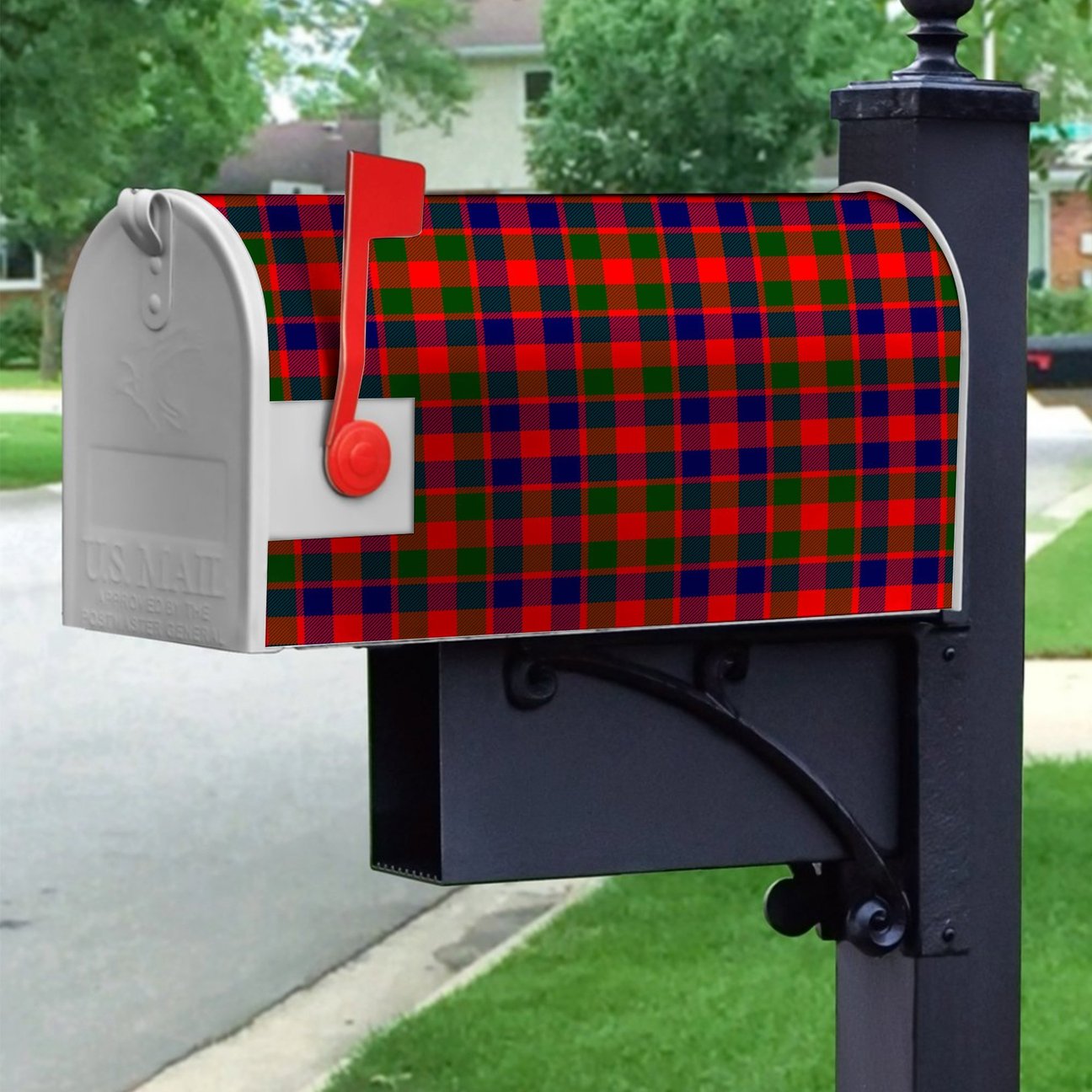 Gow Modern Tartan Crest Mailbox