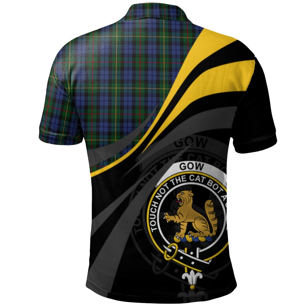 Gow Hunting 01 Tartan Polo Shirt - Royal Coat Of Arms Style