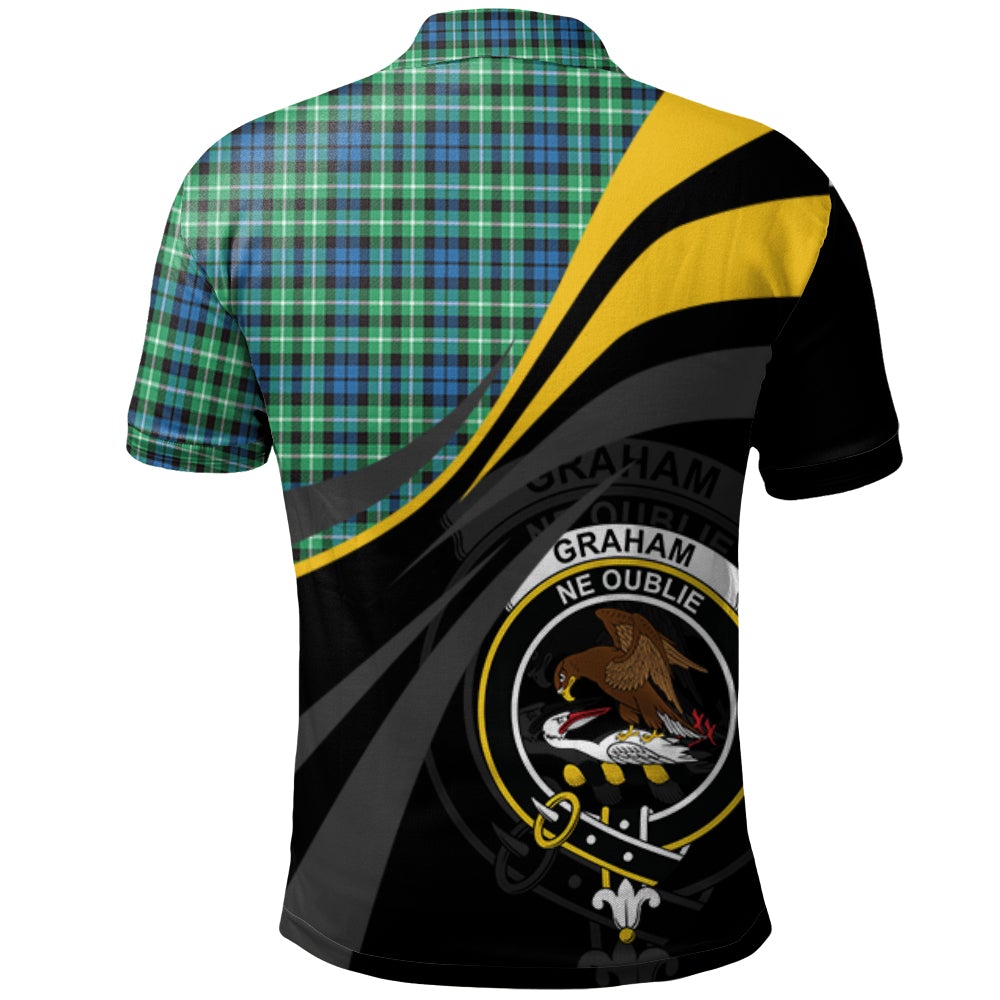 Graham of Montrose Ancient Tartan Polo Shirt - Royal Coat Of Arms Style