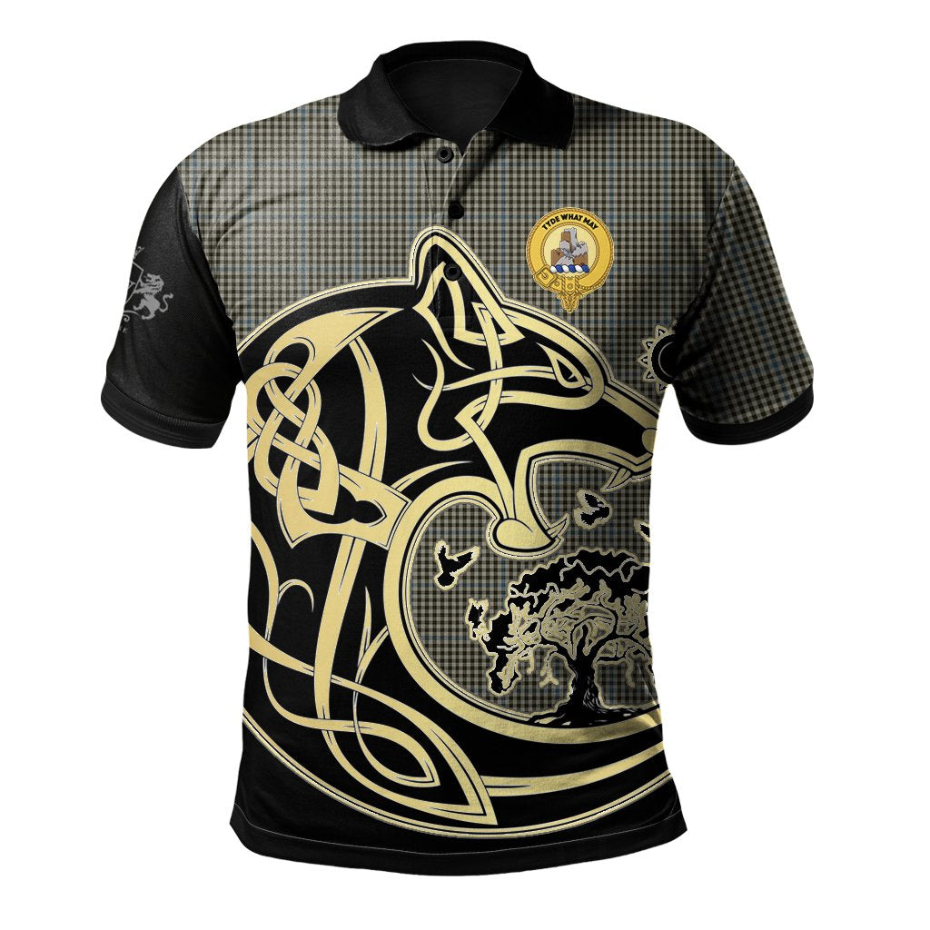 Haig Tartan Polo Shirt Viking Wolf