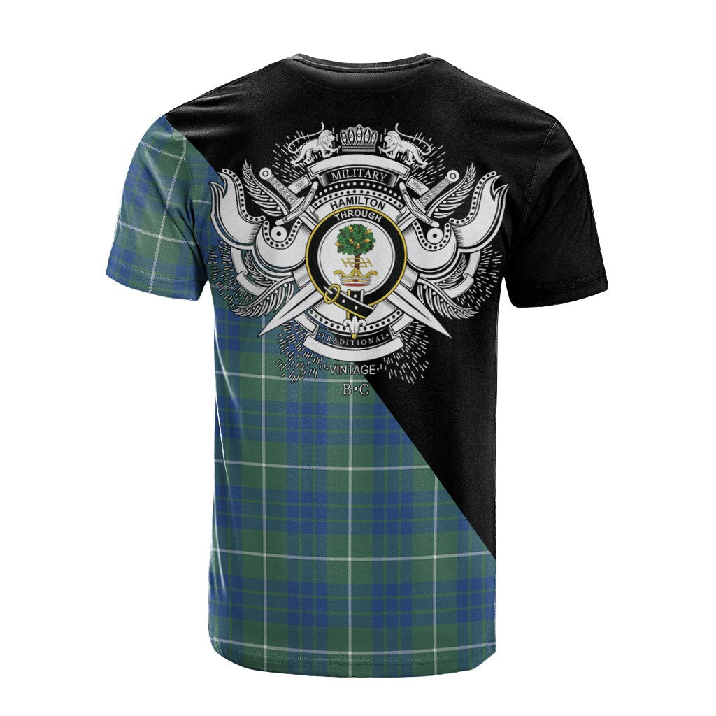Hamilton Hunting Ancient Tartan - Military T-Shirt