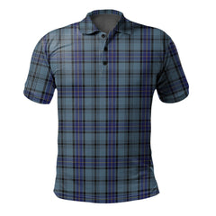 Hannay Blue Tartan Polo Shirt
