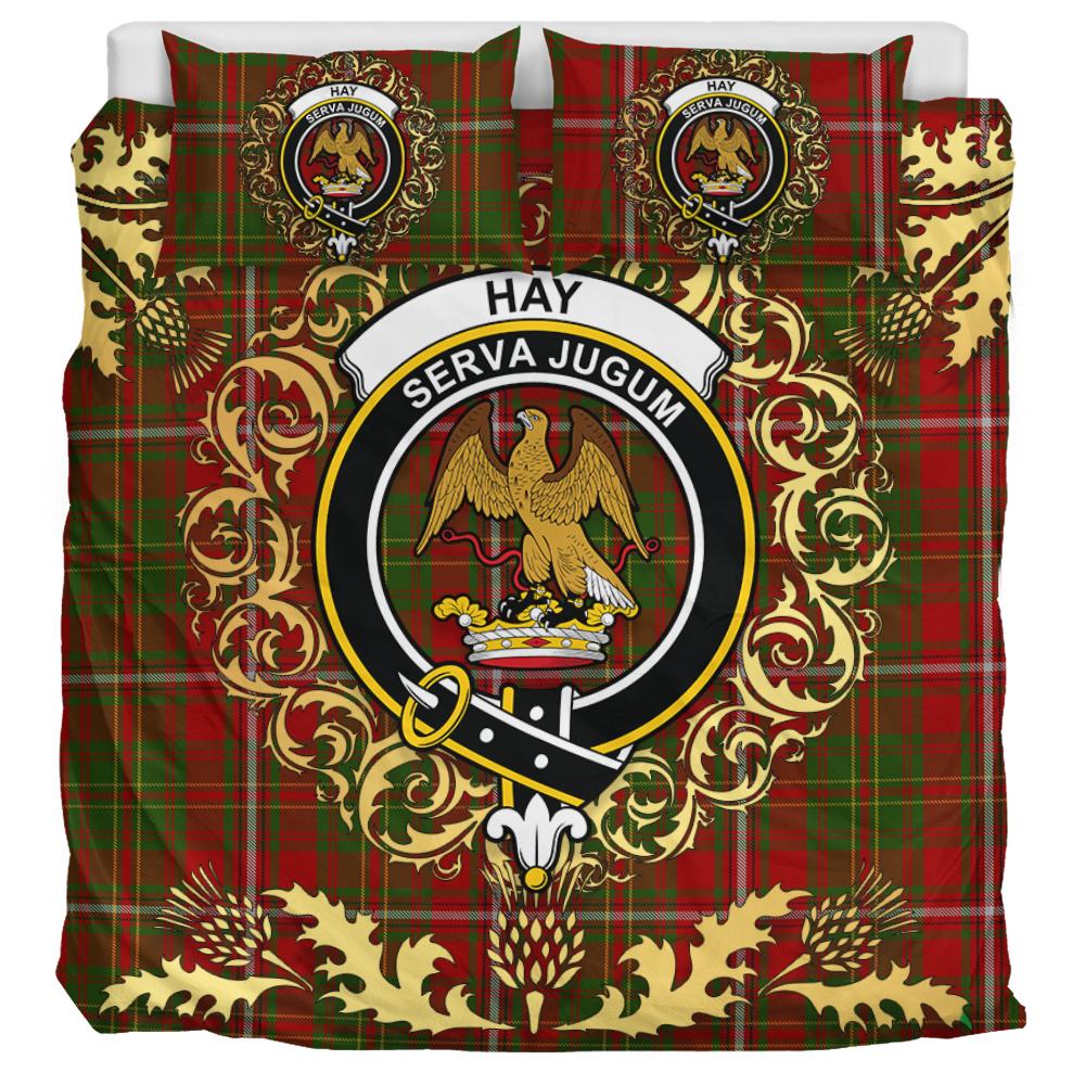 Hay Tartan Crest Bedding Set - Golden Thistle Style