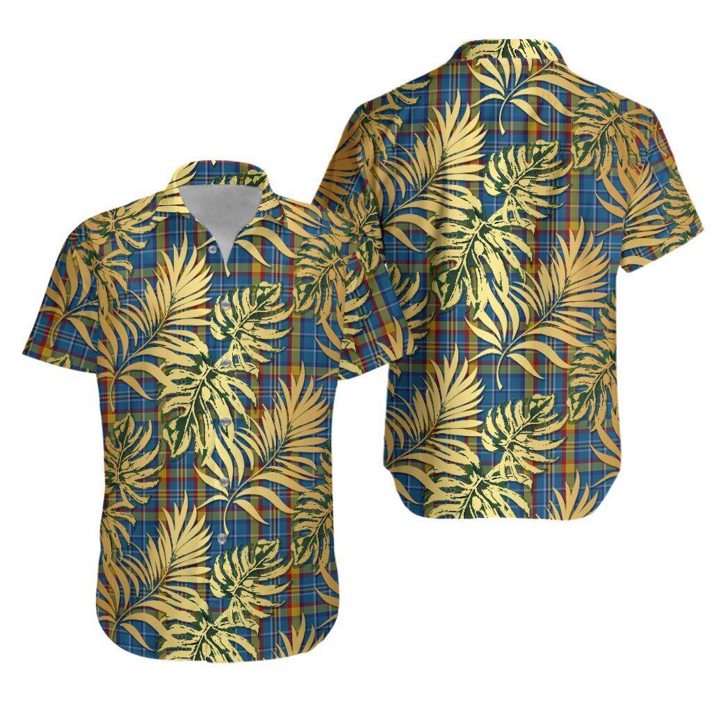 Healy Tartan Vintage Leaves Hawaiian Shirt
