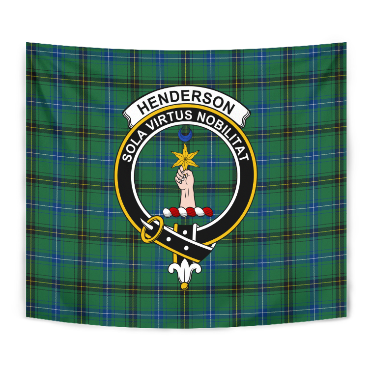 Henderson Ancient Tartan Crest Tapestry