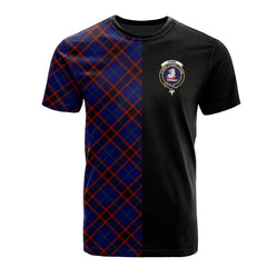 Home Modern Tartan T-Shirt Half of Me - Cross Style
