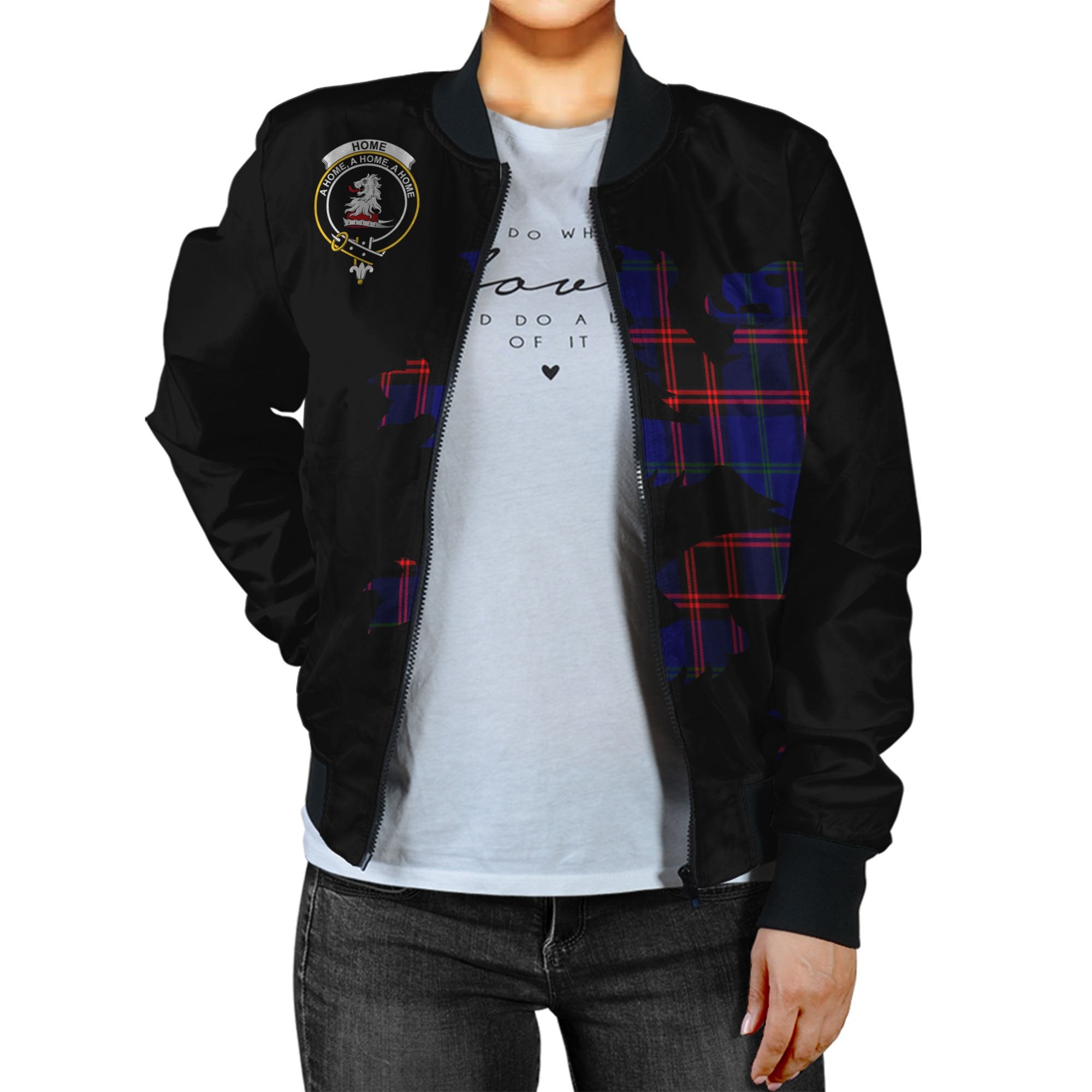 Home Tartan Bomber Jacket Lion & Thistle
