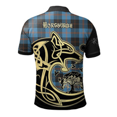 Horsburgh Tartan Polo Shirt Viking Wolf