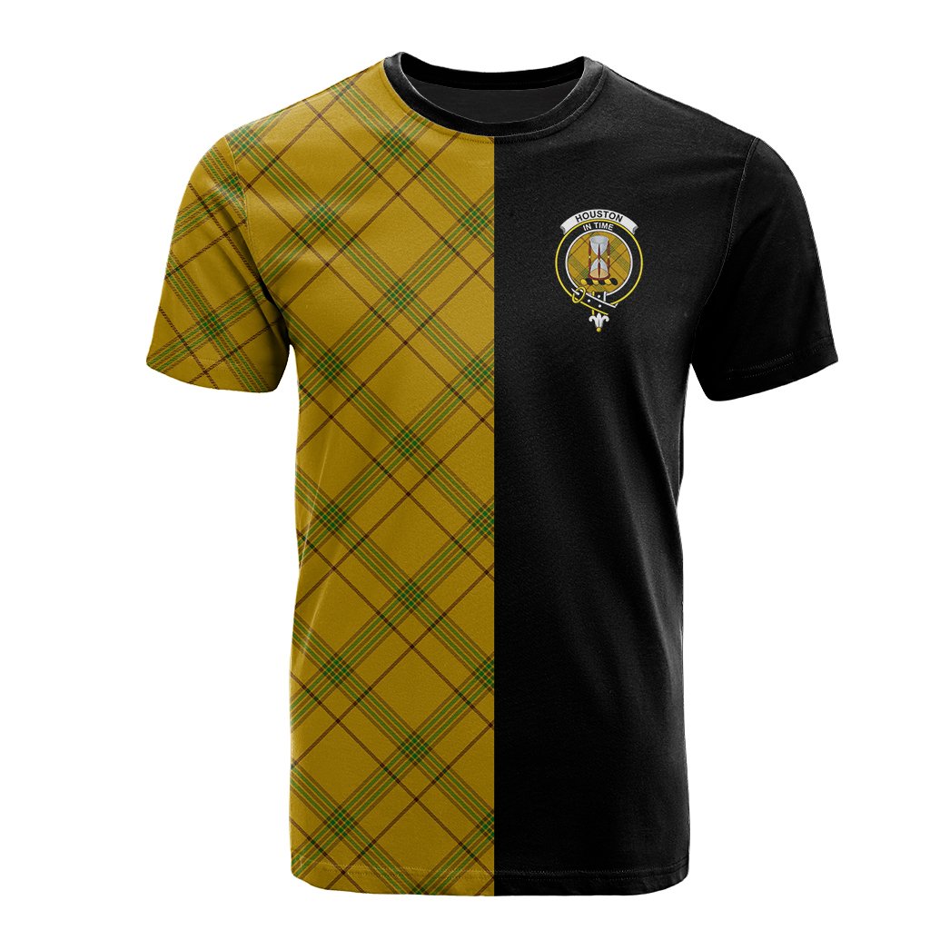 Houston Tartan T-Shirt Half of Me - Cross Style
