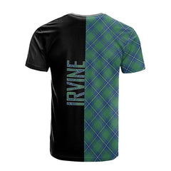 Irvine Ancient Tartan T-Shirt Half of Me - Cross Style