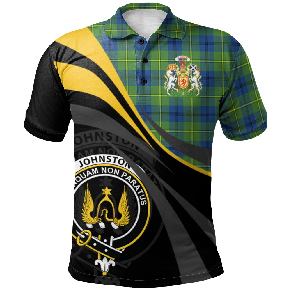 Johnston Ancient Tartan Polo Shirt - Royal Coat Of Arms Style