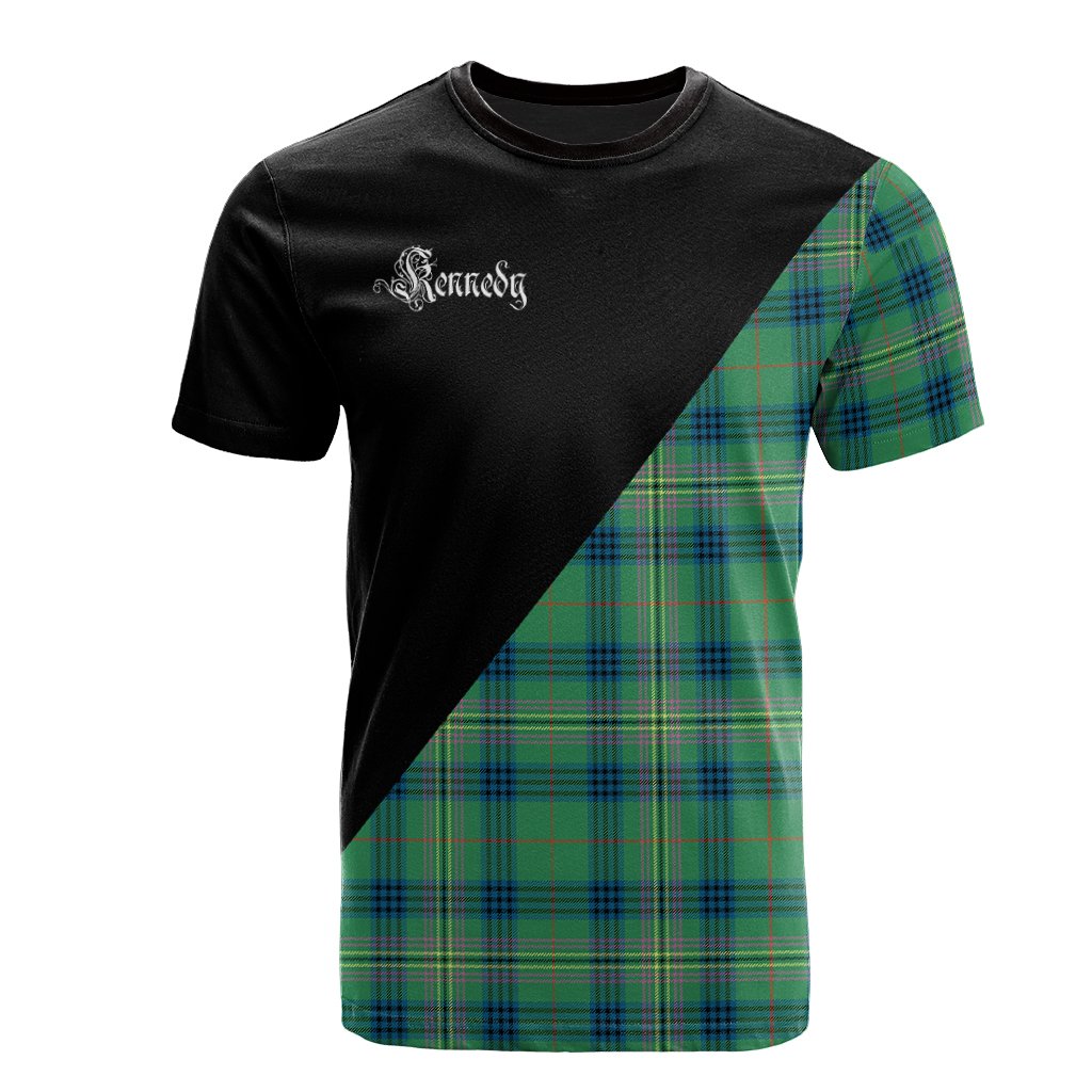Kennedy Ancient Tartan - Military T-Shirt