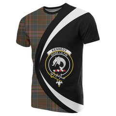 Kennedy Weathered Tartan Crest Circle T-shirt