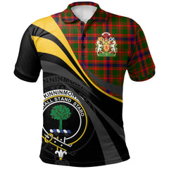 Kinninmont Tartan Polo Shirt - Royal Coat Of Arms Style