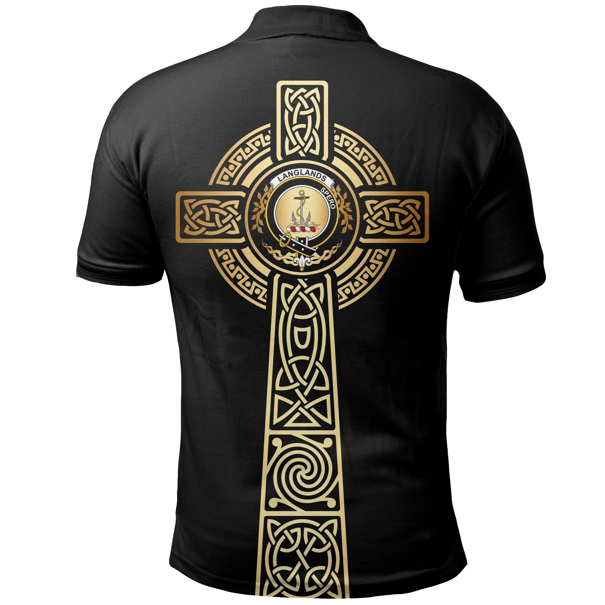 Langlands Clan Unisex Polo Shirt - Celtic Tree Of Life