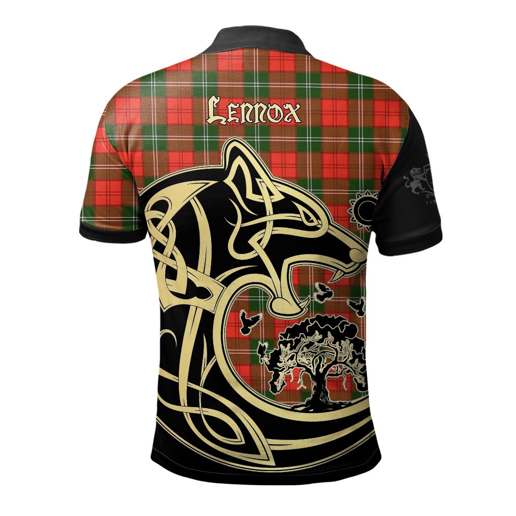 Lennox Modern Tartan Polo Shirt Viking Wolf