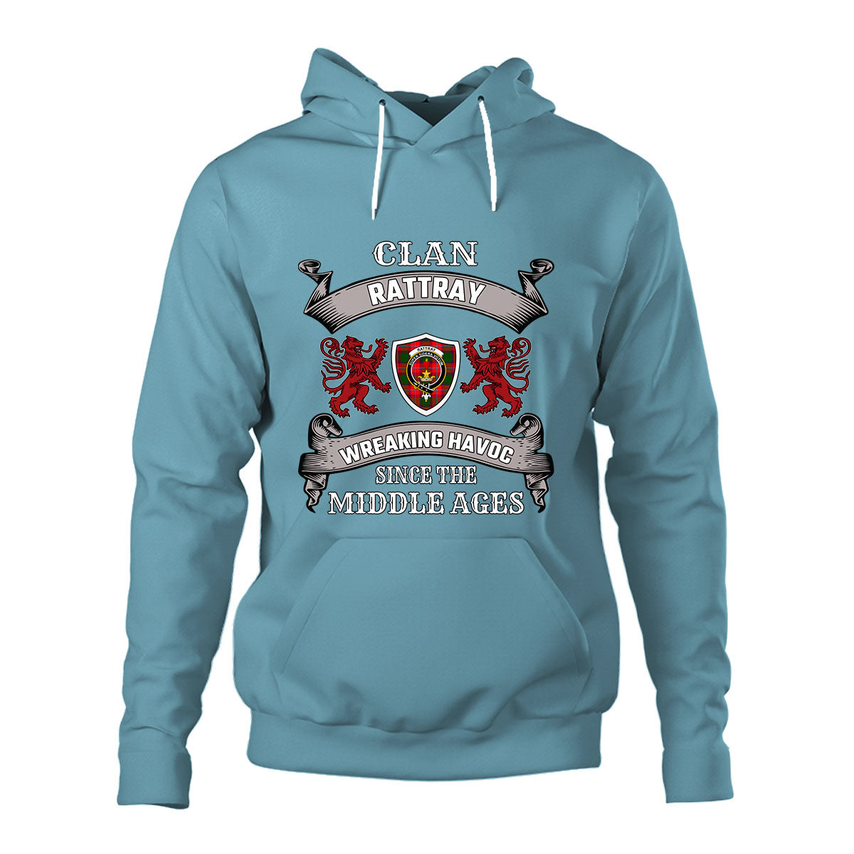 Rattray Family Tartan - 2D Unisex Hoodie