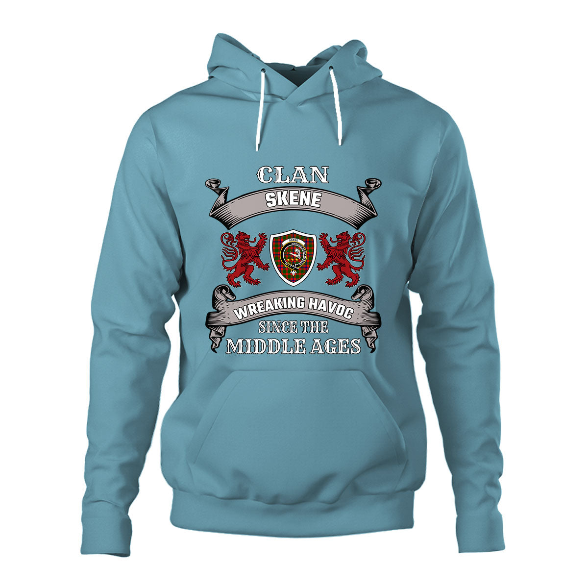 Skene Family Tartan - 2D Unisex Hoodie