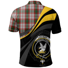 Lindsay Dress Red Tartan Polo Shirt - Royal Coat Of Arms Style