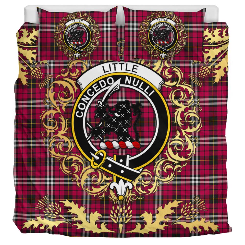 Little Tartan Crest Bedding Set - Golden Thistle Style