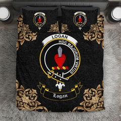 Logan Crest Black Bedding Set