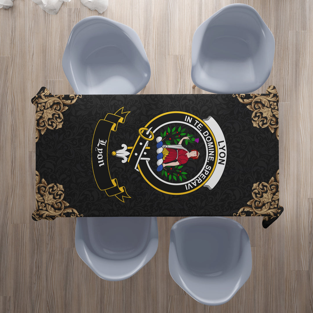 Lyon Crest Tablecloth - Black Style