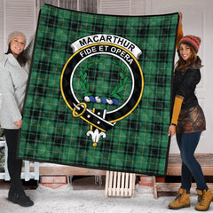 MacArthur Ancient Tartan Crest Quilt