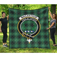 MacArthur Ancient Tartan Crest Quilt