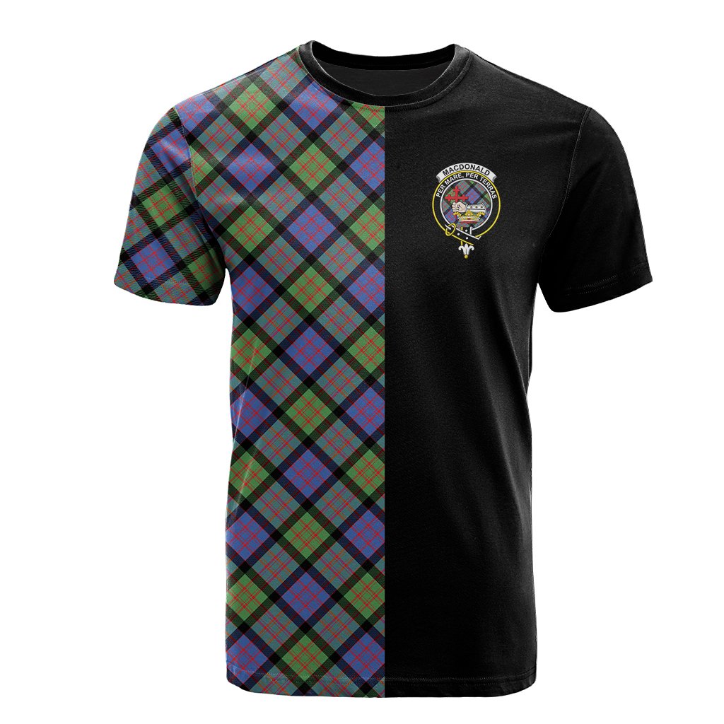 MacDonald Ancient Tartan T-Shirt Half of Me - Cross Style