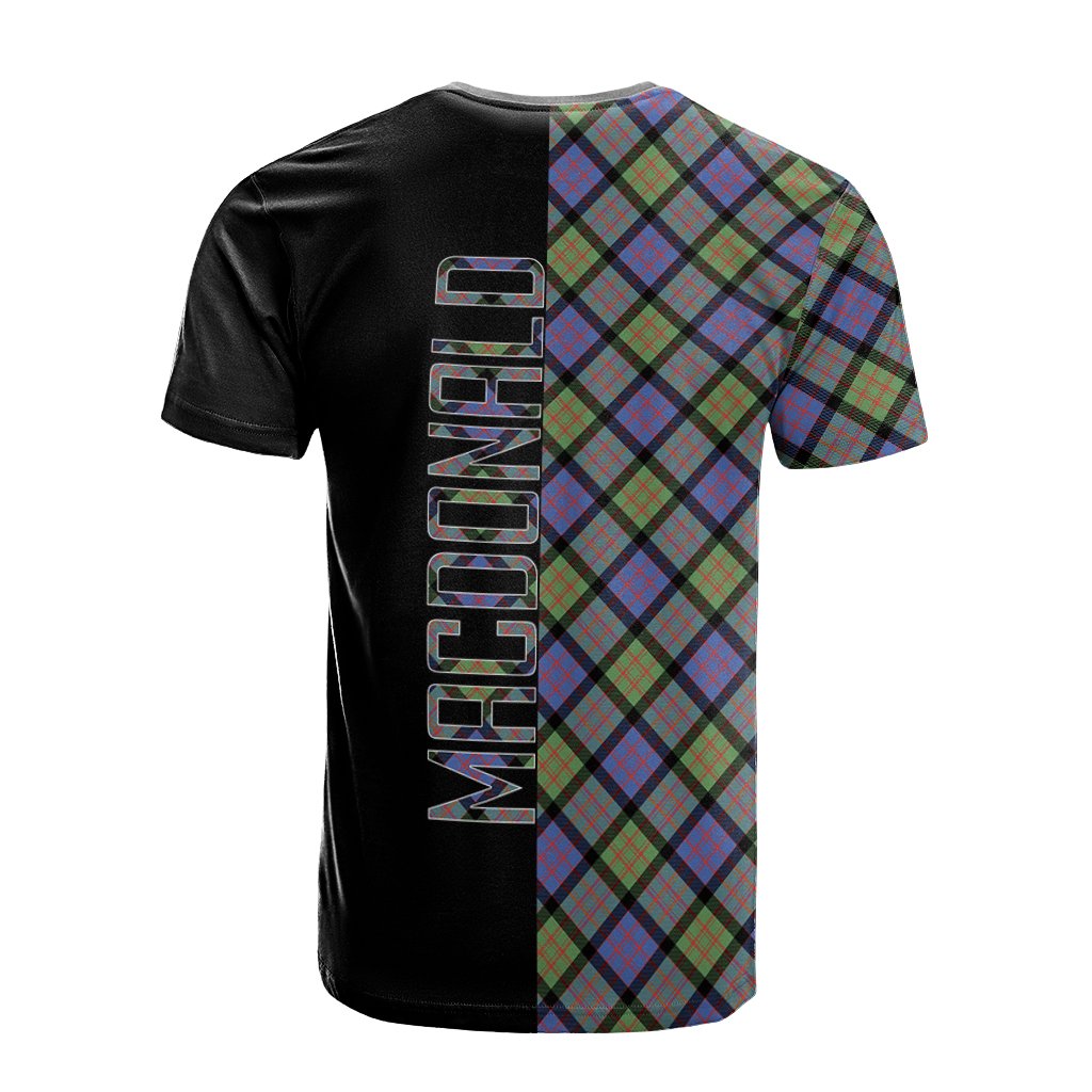 MacDonald Ancient Tartan T-Shirt Half of Me - Cross Style