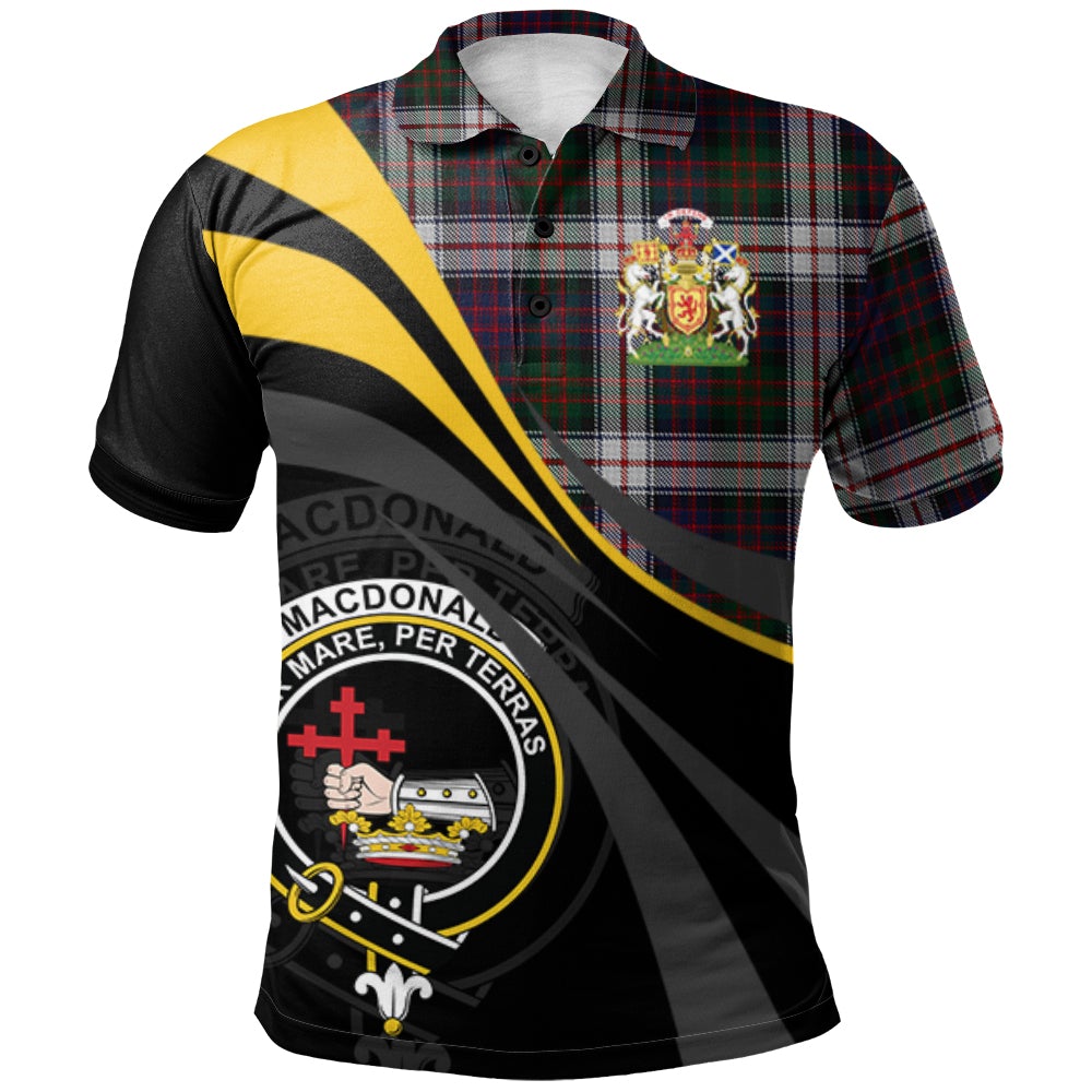 MacDonald Dress Tartan Polo Shirt - Royal Coat Of Arms Style