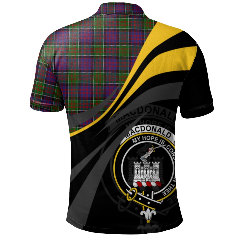 MacDonald of Clanranald Tartan Polo Shirt - Royal Coat Of Arms Style