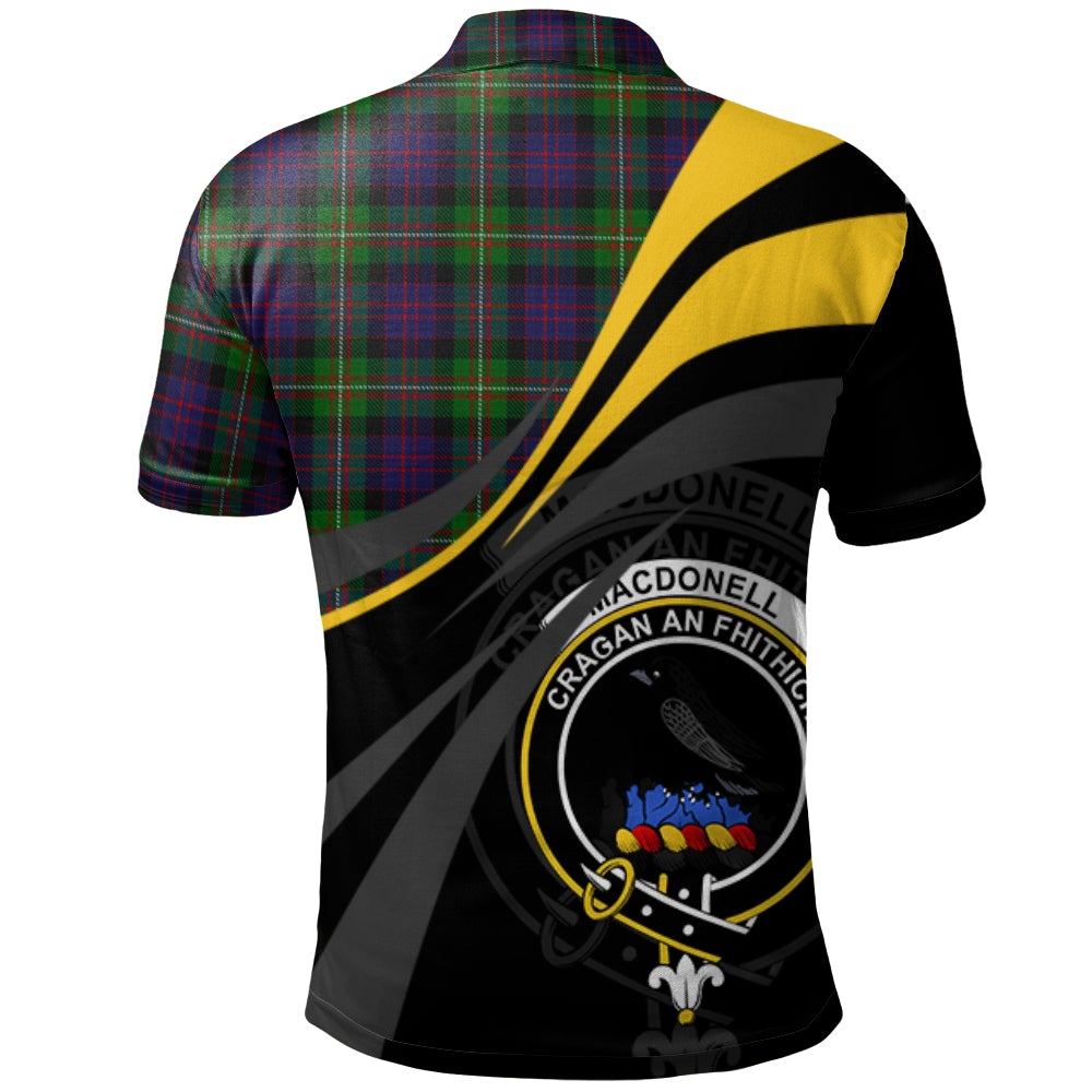MacDonell of Glengarry 03 Tartan Polo Shirt - Royal Coat Of Arms Style