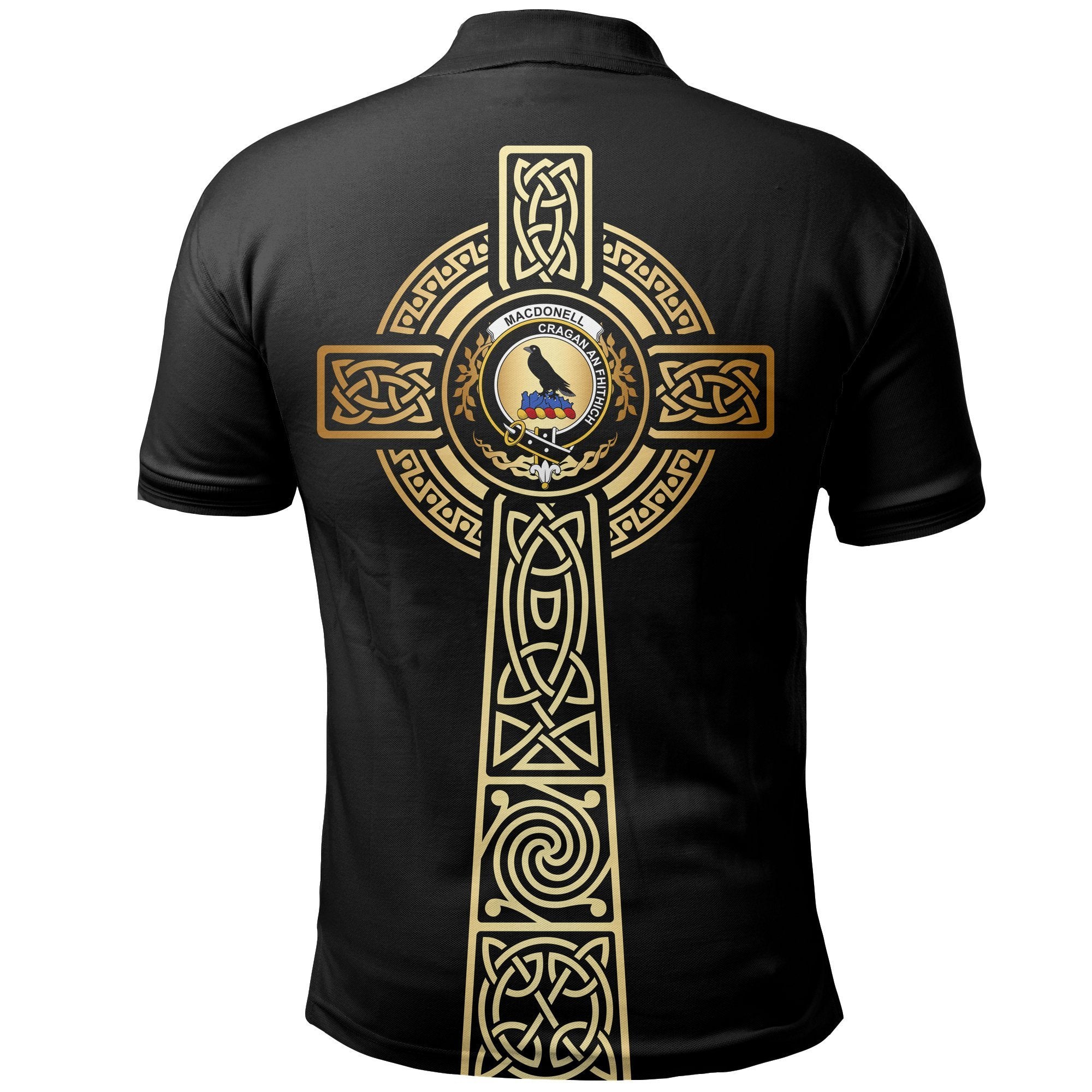 MacDonell (of Glengarry) Clan Unisex Polo Shirt - Celtic Tree Of Life