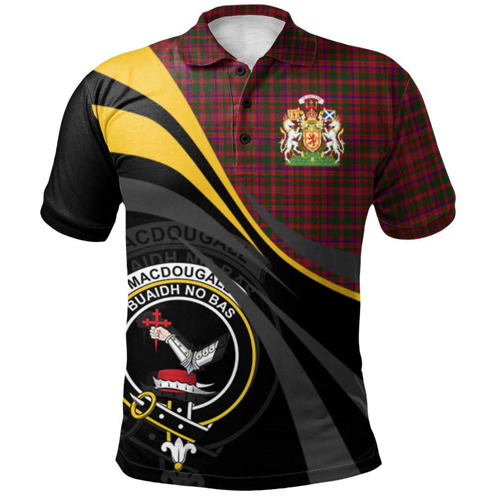 MacDougall 03 Tartan Polo Shirt - Royal Coat Of Arms Style