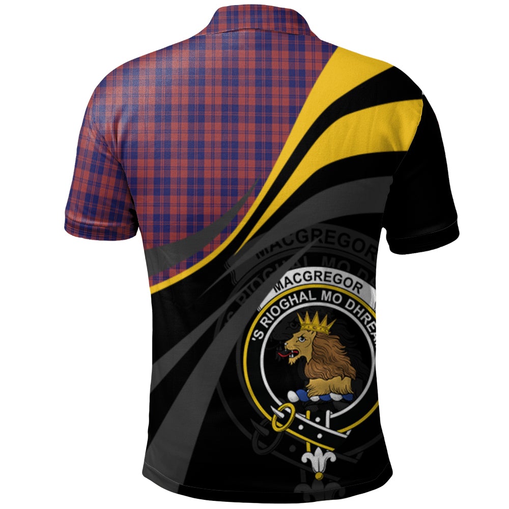 MacGregor of Glengyle Tartan Polo Shirt - Royal Coat Of Arms Style