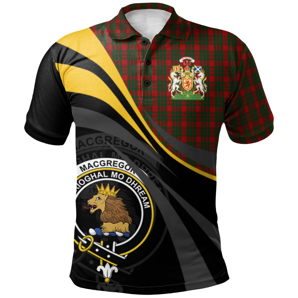 MacGregor of Glenstrae 02 Tartan Polo Shirt - Royal Coat Of Arms Style