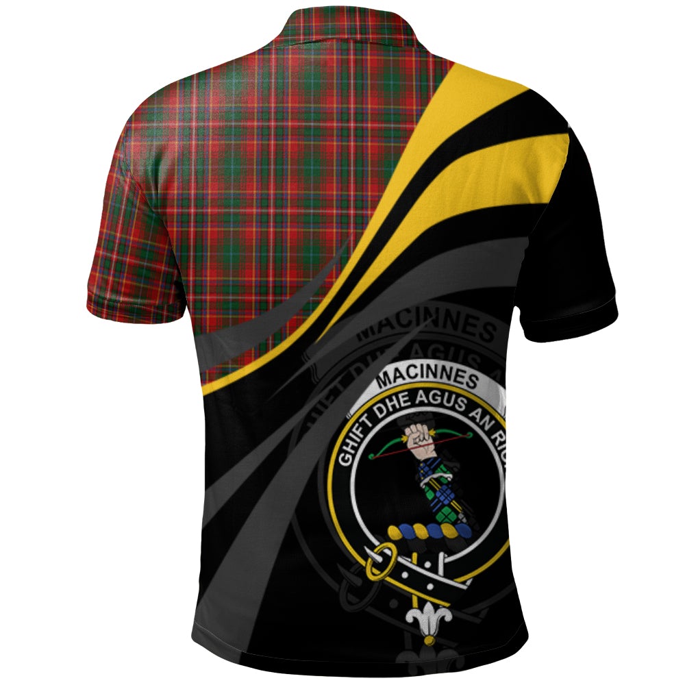 MacInnes Hastie Tartan Polo Shirt - Royal Coat Of Arms Style