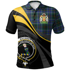 MacInnes Modern Tartan Polo Shirt - Royal Coat Of Arms Style