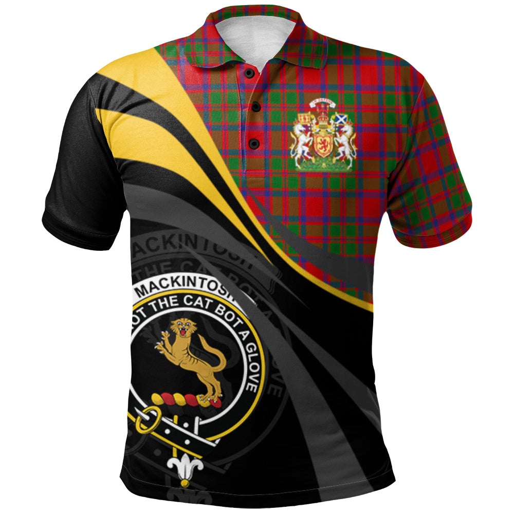 MacKintosh Modern Tartan Polo Shirt - Royal Coat Of Arms Style