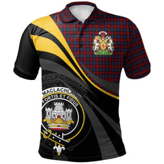 MacLachlan 02 Tartan Polo Shirt - Royal Coat Of Arms Style