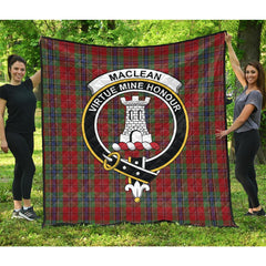 MacLean of Duart Tartan Crest Quilt