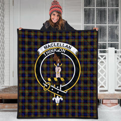 MacLellan Modern Tartan Crest Quilt
