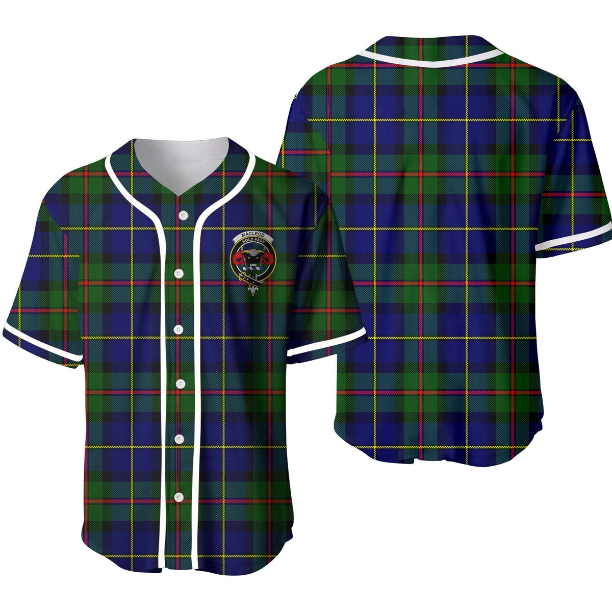 MacLeod Tartan Unisex Baseball Jersey