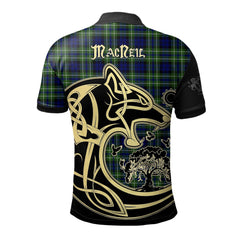 MacNeil of Colonsay Modern Tartan Polo Shirt Viking Wolf