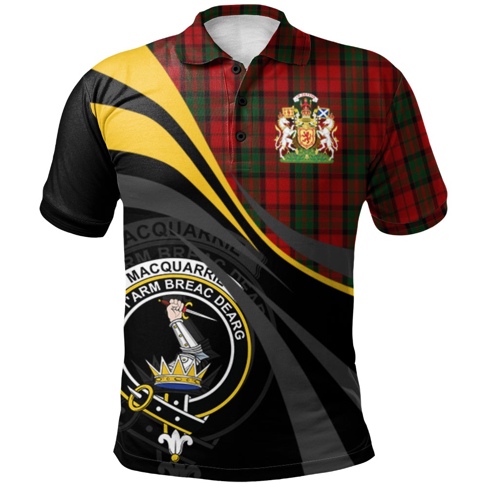 MacQuarrie 07 Tartan Polo Shirt - Royal Coat Of Arms Style
